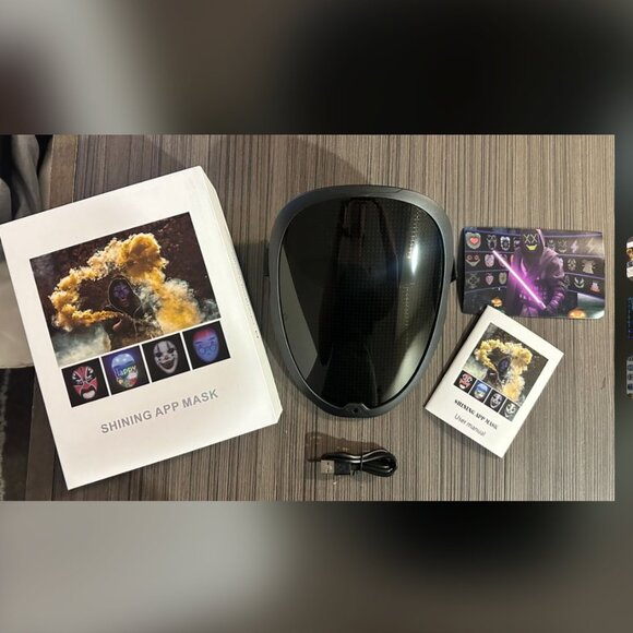 LED Programmable Mask for Halloween / Costume, NIB - Picture 2 of 3